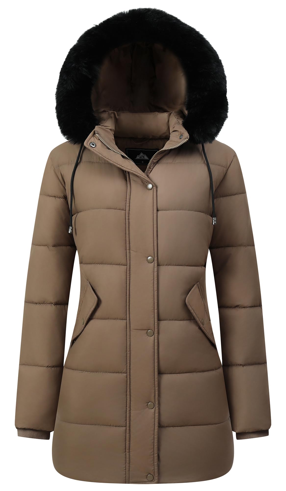 GOLDLADIES Women's Winter Coat Long Waterproof Parka - Warm Snow Jacket for Women,Windproof Winter Jacket for Cold Weather
